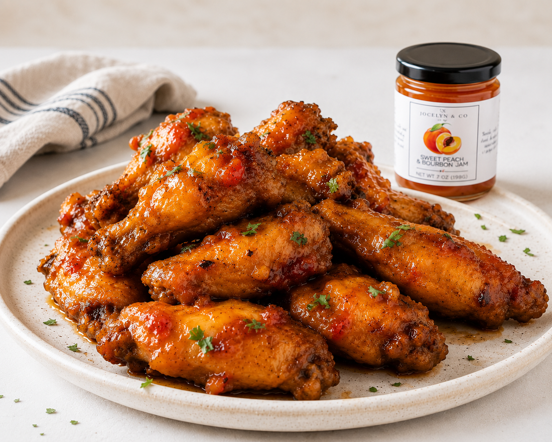From Our Test Kitchen: Peach Bourbon Wings