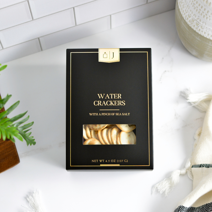 Black & Gold Water Crackers