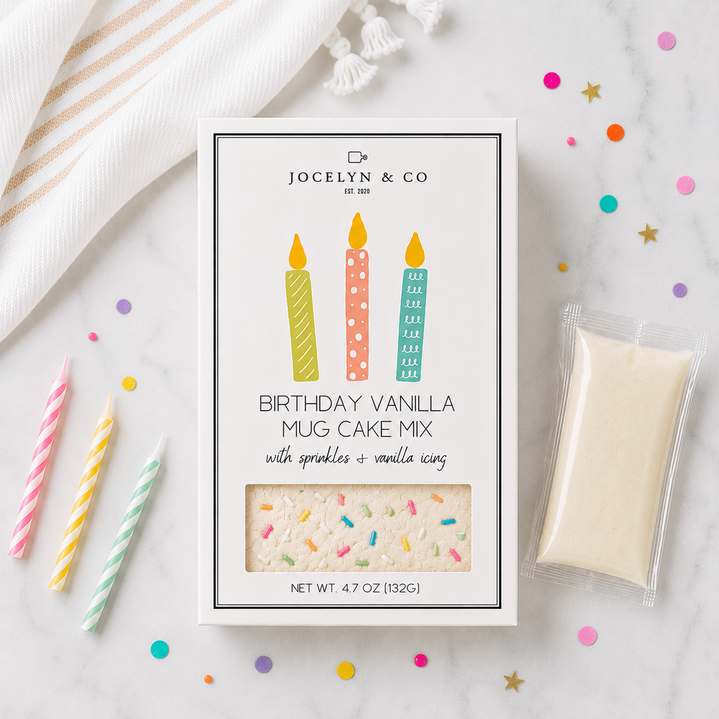 Birthday Mug Cake Mix with Glaze