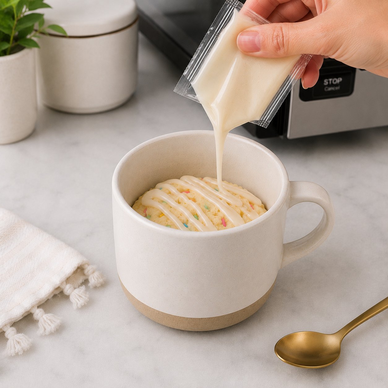 Birthday Mug Cake Mix with Glaze
